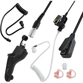 Radio Earpiece Quick Release Disconnect Hawk Lapel Microphones Triad Hdlo Mic Attachment QD 2-Wire Ear Piece Headset for Motorola APX 6000 6000i 4000 900 xpr 7550e 6550e apx6000 ep1334ec (for APX) in Kuwait