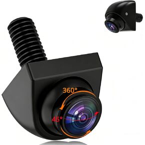 كاميرا احتياطية عالمية AHD 1080P - عدسة قابلة للدوران 360 درجة ومستشعر وقوف السيارات، IP69K مقاومة للماء مع رؤية ليلية وكاميرا وقوف السيارات ذات رؤية واسعة 170 درجة للبقع العمياء الأمامية والخلفية للشاحنات والسيارات وسيارات الدفع الرباعي in Saudi Arabia