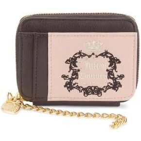 Juicy Couture Women's Square Zip Around Wallet with Wrist Strap (Plum) in Saudi Arabia