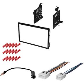 حزمة CACHÉ KIT1086 مع مجموعة تركيب ستيريو للسيارة لسيارة Nissan Frontier 2005 - 2007 في مجموعة تثبيت لوحة القيادة، وحزام الأمان، وهوائي لأجهزة استقبال الراديو المزدوجة Din (4 قطع) in Saudi Arabia