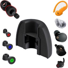 أطراف أذن عالمية من إسفنج الذاكرة AirFoams Pro مع درع من السيليكون - أطراف سماعات أذن بديلة حاصلة على براءة اختراع لأجهزة Sony WF-1000XM3،4,5، Beats Fit Pro، Galaxy Buds2 Pro، Jabra والمزيد (3 أحجام متضمنة - S/M/L) in Kuwait