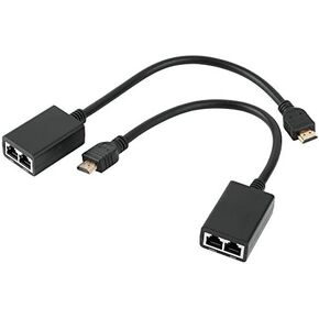 1080p 3D HDMI Over RJ45 CAT5e CAT6 UATP LAN Ethernet Balun Extender Repeater in Kuwait