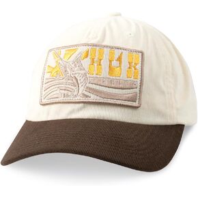 HUK Mens Fine Cord Unstructured Patch Trucker Hat, Casual Adjustable Cap for Outdoor and Everyday Wear in Saudi Arabia