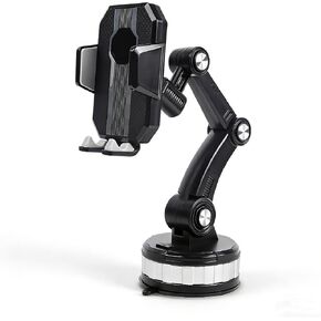 Dash Mount Phone Holder for Mitsubishi Mirage 2000-2002 2014-2015 2017-2024, One-Hand Release,Car Charger Dash Windshield,360°Rotation Vacuum Suction Cup Phone Mount,A-Black in Kuwait