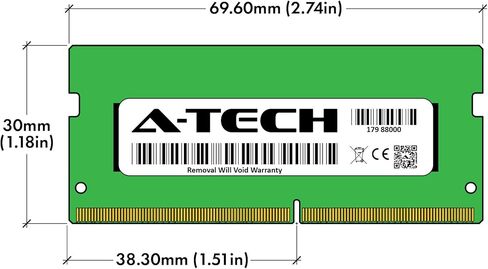 A-Tech ذاكرة وصول عشوائي 16 جيجابايت لجهاز Lenovo ThinkPad E15 Gen 3 (AMD)، E15 Gen 4 (Intel)، L14 Gen 2 (AMD)، L15 Gen 2 (AMD)، P14s Gen 1 (AMD)، P17 Gen 2، T15g Gen 2 | ترقية ذاكرة DDR4 3200 ميجا هرتز PC4-25600 SODIMM غير متوافقة مع نظام تصحيح الأخطاء ( in Kuwait