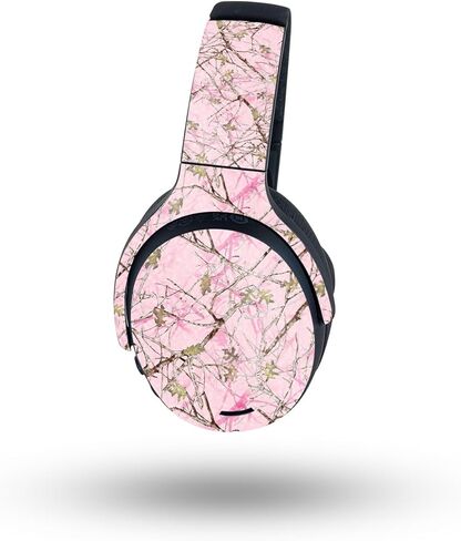 جلد لامع لامع من MightySkins متوافق مع Skullcandy Crusher ANC 2 - إخفاء وردي | لمسة نهائية لامعة واقية ومتينة شديدة اللمعان | سهل التطبيق in Kuwait
