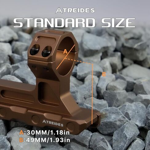 حامل نطاق ATREIDES Omnigrit-L، حامل نطاق ناتئ لقضبان 30 مم لأنبوب 20 مم، ارتفاع مركزي 1.93 بوصة in Kuwait