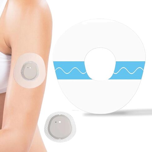 30 حزمة من الرقع اللاصقة المقطوعة مسبقًا لـ Dexcom G7 Stelo CGM - غطاء مقاوم للعرق لمستشعر مراقبة الجلوكوز المستمر يبقى آمنًا لمدة 10-15 يومًا، رقع مستشعر CGM غير غراء رقعة تغطية كاملة مركزية in Saudi Arabia