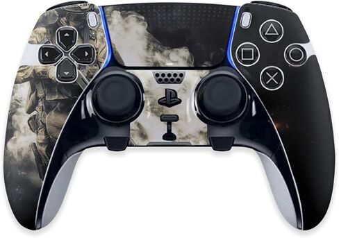 غلاف MightySkins متوافق مع وحدة تحكم PS5 DualSense Edge - القتال على | غطاء ملتف واقٍ ومتين وفريد ​​من نوعه من الفينيل | سهل التطبيق وتغيير الأنماط | صنع في الولايات المتحدة الأمريكية in Saudi Arabia