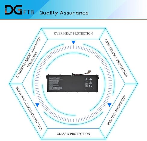DGFTB AP19B8K AP19B5K Laptop Battery for Acer Aspire A315-23 A315-58 A317-52 A317-53 A514-53 A515-56 Swift 3 SF314-42 SF314-57 TravelMate P2 TMP214-51 TMP214-52 TMP215-51 (11.25V 43.08Wh/3831mAh) in Saudi Arabia