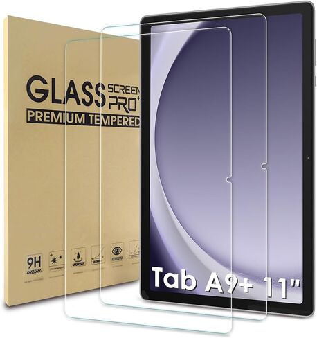 واقي شاشة WD&CD مكون من قطعتين متوافق مع Samsung Galaxy Tab A11 Plus / A9 Plus 11 بوصة، بديل لطبقة الزجاج المقسى لجهاز Galaxy Tab A11 Plus 11 بوصة 【مضاد للخدش 】 【مضاد للفقاعات 】 【عالية الوضوح】 in Kuwait