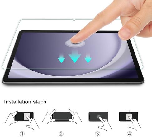 واقي شاشة WD&CD مكون من قطعتين متوافق مع Samsung Galaxy Tab A11 Plus / A9 Plus 11 بوصة، بديل لطبقة الزجاج المقسى لجهاز Galaxy Tab A11 Plus 11 بوصة 【مضاد للخدش 】 【مضاد للفقاعات 】 【عالية الوضوح】 in Kuwait