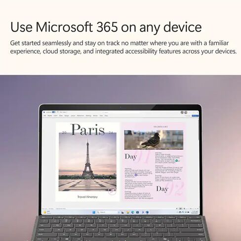 كمبيوتر لوحي Microsoft Surface Pro 13 بوصة 3K 120 هرتز يعمل باللمس 2 في 1، معالج Snapdragon 45 Tops 10-Core NPU، ذاكرة وصول عشوائي 16 جيجابايت 1 تيرابايت SSD، لوحة مفاتيح بإضاءة خلفية، قلم ستايلس، MS 365، بطارية 14 ساعة، Win 11 Pro (متجدد) in Kuwait