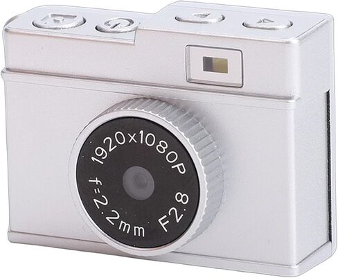 Small Retro Camera 1080P 8.6MP HD Video Portable for School Travel (Silver) in Saudi Arabia