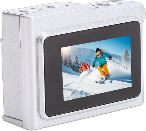Small Retro Camera 1080P 8.6MP HD Video Portable for School Travel (Silver) in Saudi Arabia
