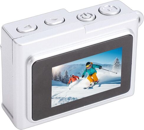 Small Retro Camera 1080P 8.6MP HD Video Portable for School Travel (Silver) in Saudi Arabia
