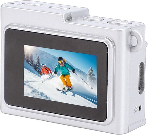 Small Retro Camera 1080P 8.6MP HD Video Portable for School Travel (Silver) in Saudi Arabia