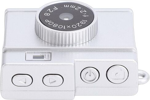 Small Retro Camera 1080P 8.6MP HD Video Portable for School Travel (Silver) in Saudi Arabia