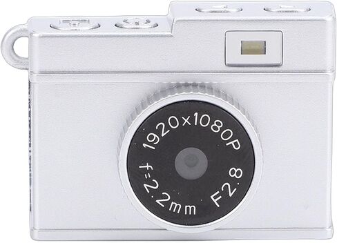 Small Retro Camera 1080P 8.6MP HD Video Portable for School Travel (Silver) in Saudi Arabia