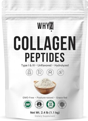Bovine Collagen Peptides Powder Hydrolyzed Type I & III Protein, Grass-Fed Pasture-Raised Source, Unflavored Collagen Supplement Paleo-Friendly For Active Lifestyles & Wellness Non-GMO,1.16 lbs (525g) in Saudi Arabia