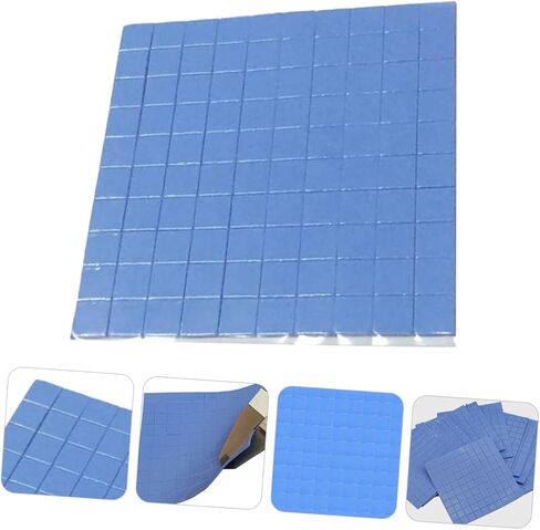Angoily 100PCS Silicone Thermal Pads High Elasticity Heat Conductive Cooling Pads for CPU Ic LED Chip Heatsink Computer Accessories and Easy to Install in Saudi Arabia
