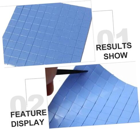 Angoily 100PCS Silicone Thermal Pads High Elasticity Heat Conductive Cooling Pads for CPU Ic LED Chip Heatsink Computer Accessories and Easy to Install in Saudi Arabia