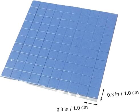 Angoily 100PCS Silicone Thermal Pads High Elasticity Heat Conductive Cooling Pads for CPU Ic LED Chip Heatsink Computer Accessories and Easy to Install in Saudi Arabia