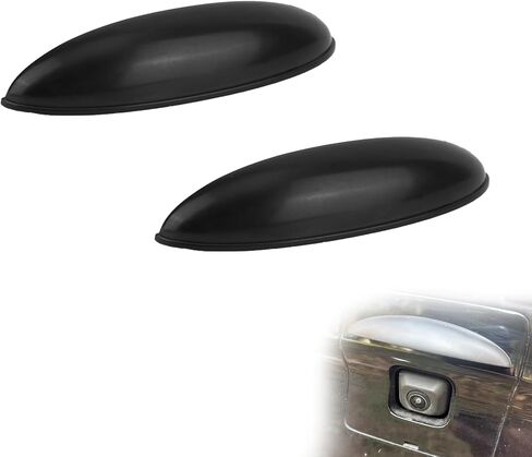 2pcs Backup Rear Camera Protective Cover, Car Rear View Camera Rain Shield Stickers Anti-Rain Protector Car Exterior Accessories for Blocking Rainwater and Clearer Reversing View (Black) in Kuwait