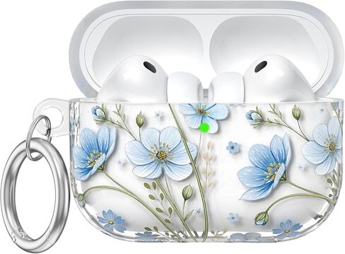 حافظة Leopard for AirPods Pro 3 (2025)، حافظات حماية ناعمة من مادة TPU لأجهزة AirPods Pro الجيل الثالث للنساء. متوافق مع ملحقات حافظة Apple AirPods Pro 3 اللطيفة مع سلسلة مفاتيح، مصباح LED أمامي مرئي in Kuwait