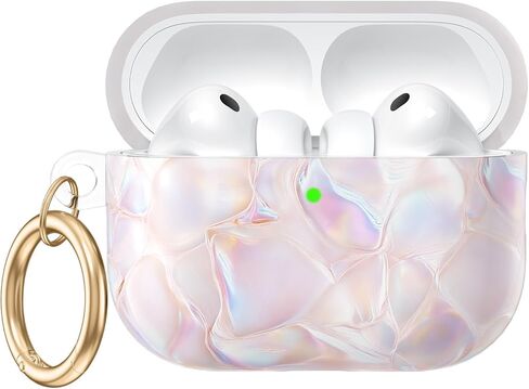 حافظة Leopard for AirPods Pro 3 (2025)، حافظات حماية ناعمة من مادة TPU لأجهزة AirPods Pro الجيل الثالث للنساء. متوافق مع ملحقات حافظة Apple AirPods Pro 3 اللطيفة مع سلسلة مفاتيح، مصباح LED أمامي مرئي in Kuwait