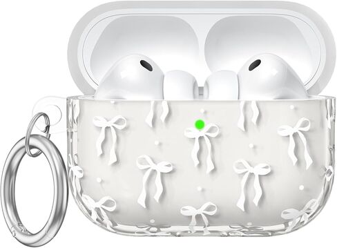 حافظة Leopard for AirPods Pro 3 (2025)، حافظات حماية ناعمة من مادة TPU لأجهزة AirPods Pro الجيل الثالث للنساء. متوافق مع ملحقات حافظة Apple AirPods Pro 3 اللطيفة مع سلسلة مفاتيح، مصباح LED أمامي مرئي in Kuwait