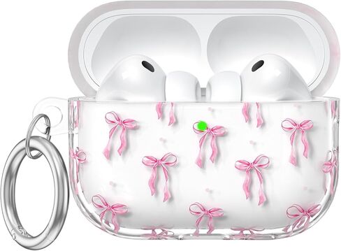 حافظة Leopard for AirPods Pro 3 (2025)، حافظات حماية ناعمة من مادة TPU لأجهزة AirPods Pro الجيل الثالث للنساء. متوافق مع ملحقات حافظة Apple AirPods Pro 3 اللطيفة مع سلسلة مفاتيح، مصباح LED أمامي مرئي in Kuwait