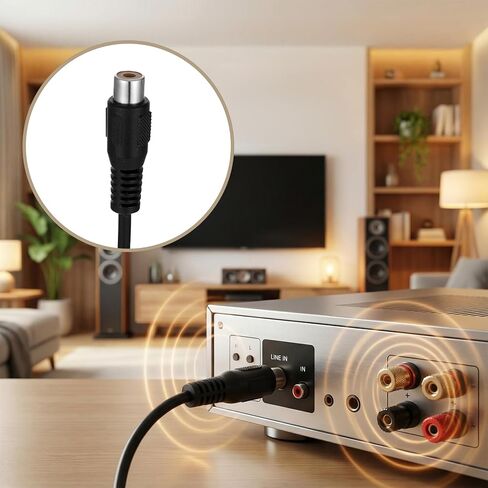 4 Pack Replacement RCA Female Plug Jack Connector Adapter to Bare Wire 1ft RCA Female to Speaker Wire Open End Audio Video Cable for Repair in Saudi Arabia