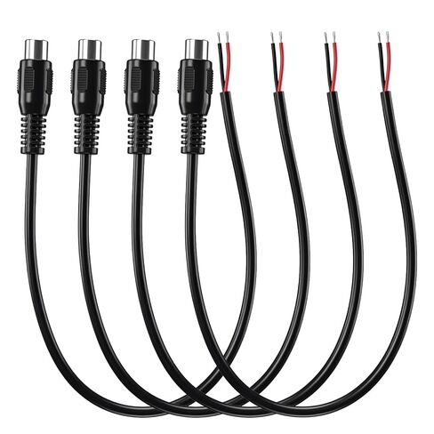4 Pack Replacement RCA Female Plug Jack Connector Adapter to Bare Wire 1ft RCA Female to Speaker Wire Open End Audio Video Cable for Repair in Saudi Arabia