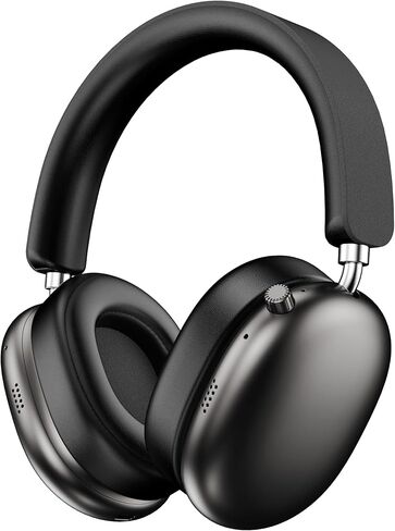 سماعات رأس لاسلكية جديدة فوق الأذن مزودة بميكروفون، ومكالمات HiFi Clear، وشحن USB-C، وملاءمة مريحة للرأس. متوافق مع الهواتف المحمولة وأجهزة الكمبيوتر وملفات MP3. سماعات بلوتوث (ذهبي) in Kuwait