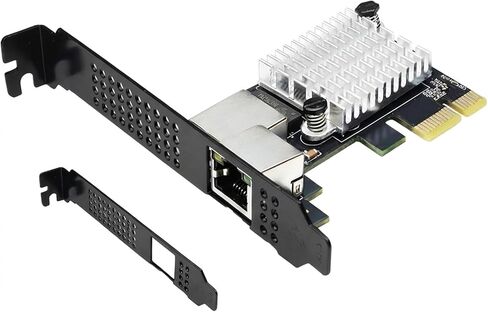 بطاقة شبكة PCIe 10G مع منفذ واحد PCIe 4.0 X1 RJ45,10 جيجابت إيثرنت محول مع Realtek8127(PXE) سرعات شبكة متعددة جيجابت 10G/5G/2.5G/1Gbps للخوادم وأجهزة الكمبيوتر الشخصية التي تعمل بنظام التشغيل Windows Linux in Saudi Arabia
