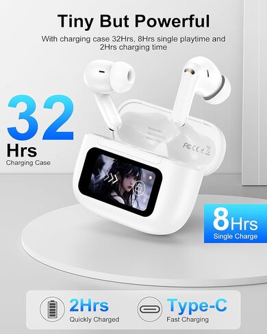 iPhone 17 Wireless Earphones for Apple i Phone Air, 17 Pro Max 17pro 16e 16 16pro 15 14, Bluetooth Airpods Noise Cancelling Cordless Earbuds With Touch Screen Headphones In Ear Comfy Ear Buds Headsets in Saudi Arabia