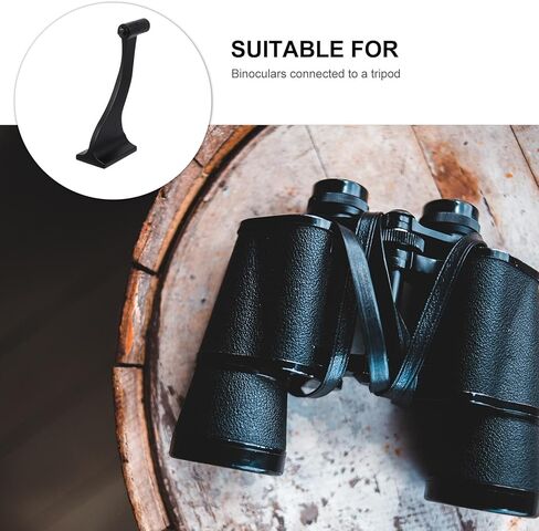 1/4-inch Binocular Tripod Adapter Mount for Bird Watching and Nature Viewing, Black, Compatible with Most Binoculars and Tripods in Saudi Arabia