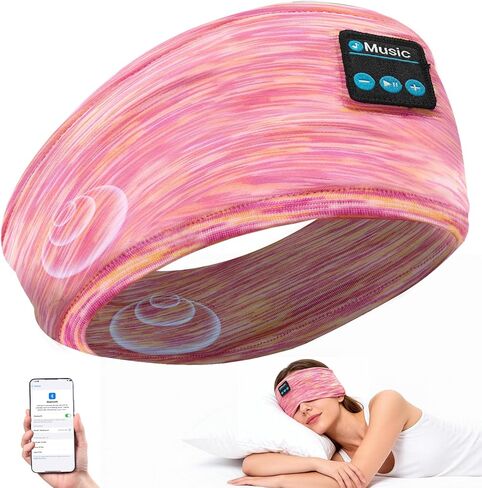 Sleep Headband Headphones, Bluetooth Headbands with Ultra-Thin Speakers for Side Sleepers, Wireless Music Headbands for Sleep, Sports, Travel & Focus, Ideal Gift for Men Women Teens in Kuwait