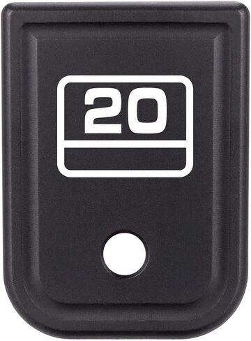 لوحة قاعدة مجلة الألومنيوم المؤكسد للأداء NDZ لموديلات Glock Gen 1-4 G20 G21 G29 G30 G40 G41 - تناسب 10 مم و.45 ACP - لوحة أرضية مُشكَّلة باستخدام الحاسب الآلي - صنع في الولايات المتحدة الأمريكية - اختر الطراز in Kuwait
