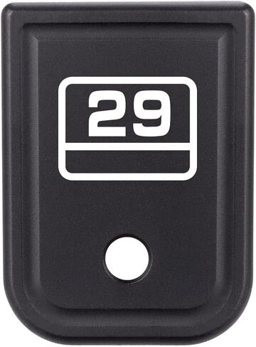 لوحة قاعدة مجلة الألومنيوم المؤكسد للأداء NDZ لموديلات Glock Gen 1-4 G20 G21 G29 G30 G40 G41 - تناسب 10 مم و.45 ACP - لوحة أرضية مُشكَّلة باستخدام الحاسب الآلي - صنع في الولايات المتحدة الأمريكية - اختر الطراز in Kuwait