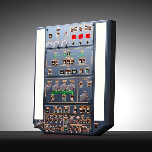 WINGFLEXSIM Flight Simulator A320 Overhead Panel Featuring IRS & Lighting Panels, Overhead Simulation Designed for PC Flight Sim Platforms, Delivering Professional-Level Simulation in Saudi Arabia
