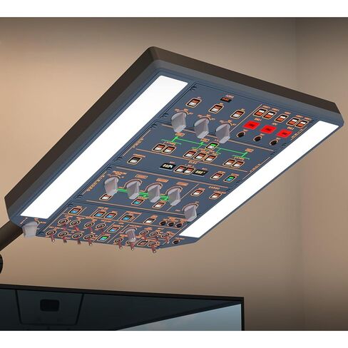 WINGFLEXSIM Flight Simulator A320 Overhead Panel Featuring IRS & Lighting Panels, Overhead Simulation Designed for PC Flight Sim Platforms, Delivering Professional-Level Simulation in Saudi Arabia
