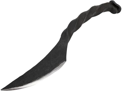 Mythrojan Twisted Railroad Spike Knife Railroad Iron Hand Forged Rail Knife in Saudi Arabia