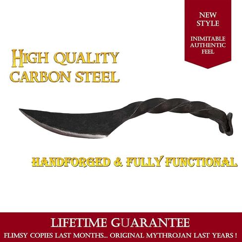 Mythrojan Twisted Railroad Spike Knife Railroad Iron Hand Forged Rail Knife in Saudi Arabia