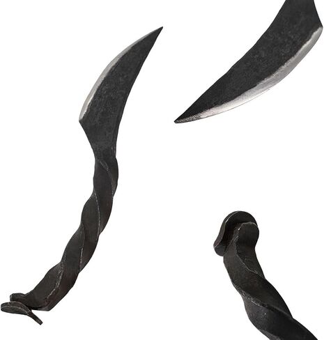 Mythrojan Twisted Railroad Spike Knife Railroad Iron Hand Forged Rail Knife in Saudi Arabia