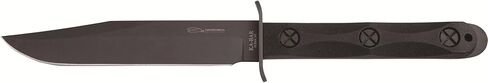 KA-BAR Ek Model 5 Bowie Fixed Blade Knife 6.875" Clip Point 1095 Cro-Van Parkerized Blade Glass Filled Nylon Handle Black in Saudi Arabia