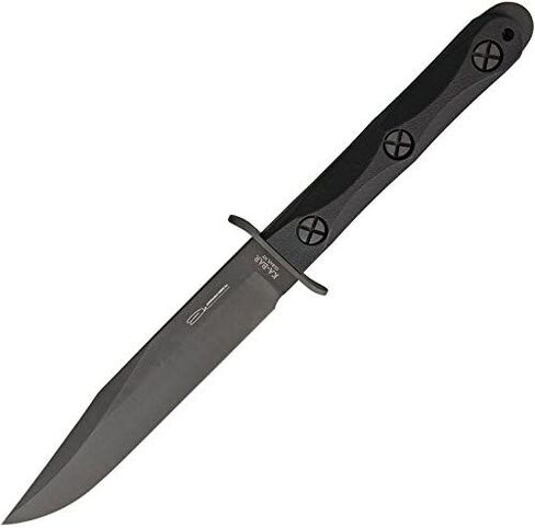 KA-BAR Ek Model 5 Bowie Fixed Blade Knife 6.875" Clip Point 1095 Cro-Van Parkerized Blade Glass Filled Nylon Handle Black in Saudi Arabia
