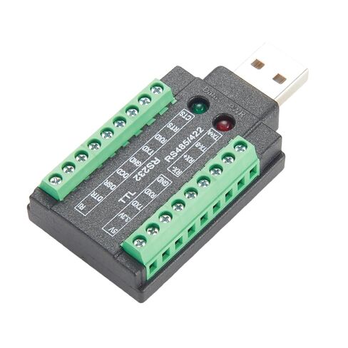 محول تسلسلي صناعي 4 في 1 USB إلى RS232 RS485 RS422 TTL 3.3 فولت 5 فولت مع شريحة FTDI FT232RNL USB 2.0 A إلى محول كتلة طرفية منفذ COM لنظام التشغيل Windows وLinux وAndroid وMacOS in Kuwait
