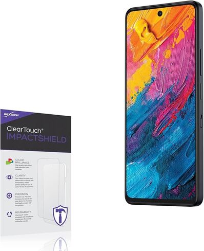 واقي شاشة BoxWave متوافق مع TCL 60 XE Nxtpaper 5G - ClearTouch مضاد للتوهج (عبوتان)، طبقة رقيقة غير لامعة مضادة لبصمات الأصابع in Kuwait